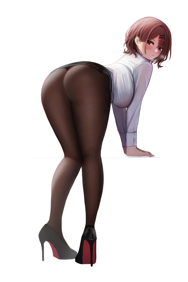 Girl Sexy Ass Legs Brown Hair Boobs Anime Beautiful