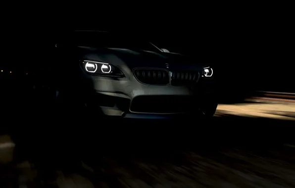 Скачать обои HDR BMW Coupe Lights Game BMW M6 Coupe Tunnel UHD