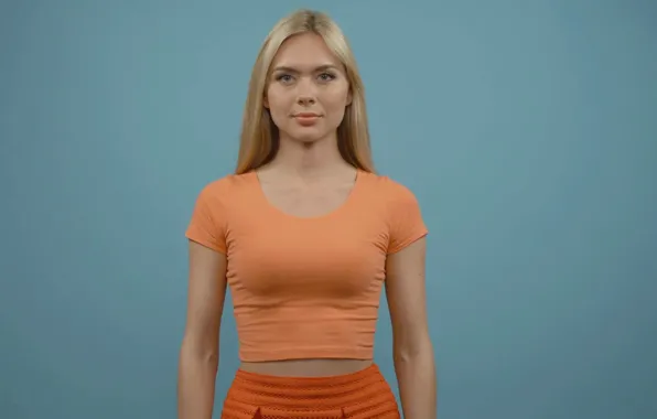 Обои girl blonde portrait на телефон и рабочий стол раздел девушки