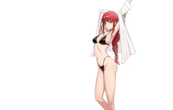 Girl Hot Sexy Anime Pretty Babe Bikini Red Head