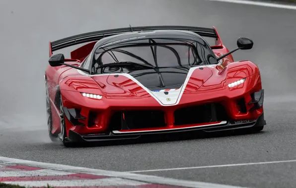 Скачать обои Ferrari red FXX track car Ferrari FXX K Evo раздел