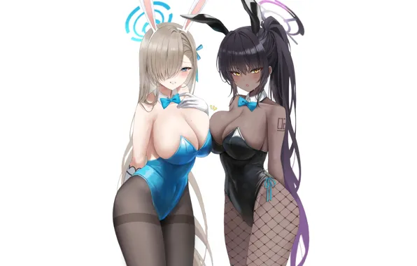 Girl Girls Rabbit Anime Pretty Blonde Big Boobs