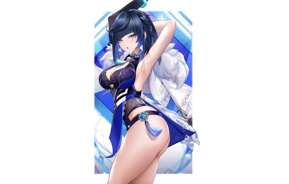 Girl Hot Sexy Blue Anime Pretty Babe Anime Girl