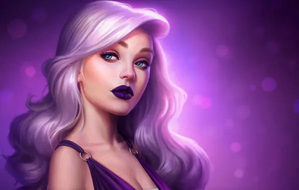 Обои girl art look blonde на телефон и рабочий стол раздел девушки