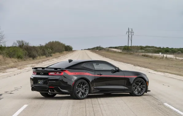 Скачать обои Chevrolet Camaro road Hennessey Hennessey Chevrolet