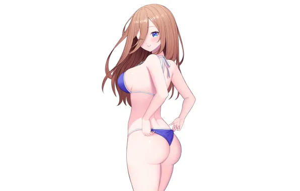 Обои girl sexy ass cleavage long hair brown hair boobs anime на