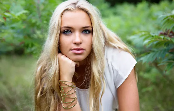 Обои sexy model pretty look blonde на телефон и рабочий стол