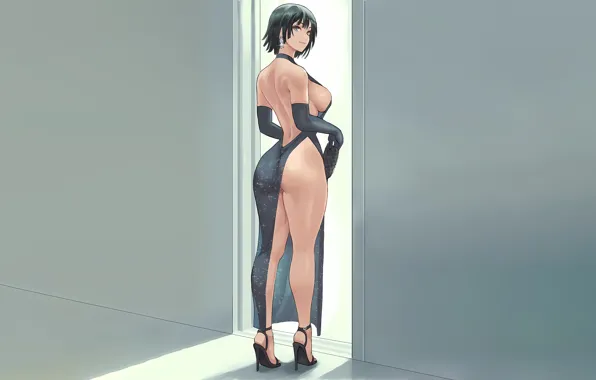 Girl Sexy Ass Cleavage Dress Legs Boobs Anime Beautiful