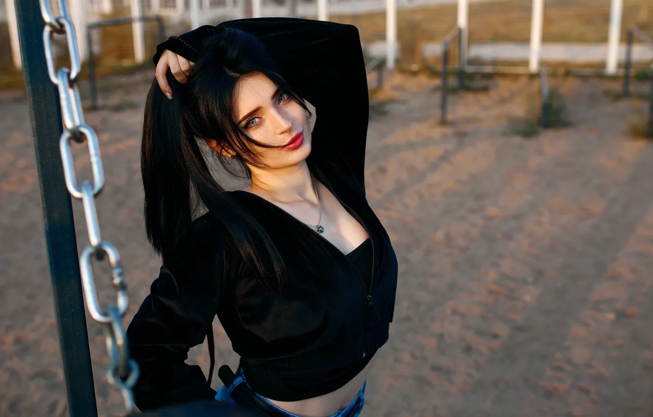 Model Women Jeans Brunette Jacket Looking At Viewer Women