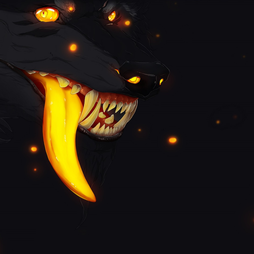Улыбающиеся твари арты. Глаза волка в темноте. Огненный волк с открытой пастью. Волк с желтыми глазами.