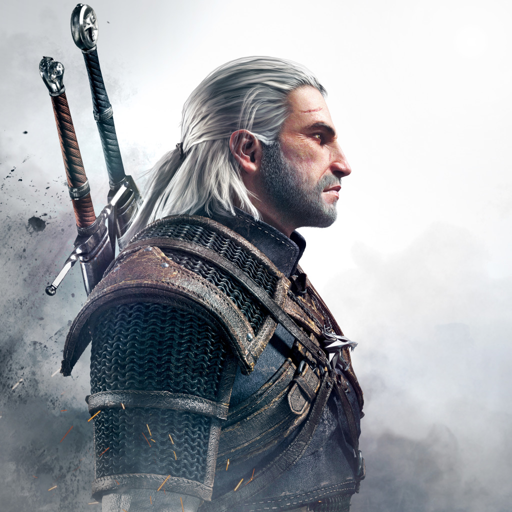 Скачать обои Ведьмак, Геральд, The Witcher 3: Wild Hunt, Ведьмак 3 Дикая  Охота, раздел игры в разрешении 1024x1024