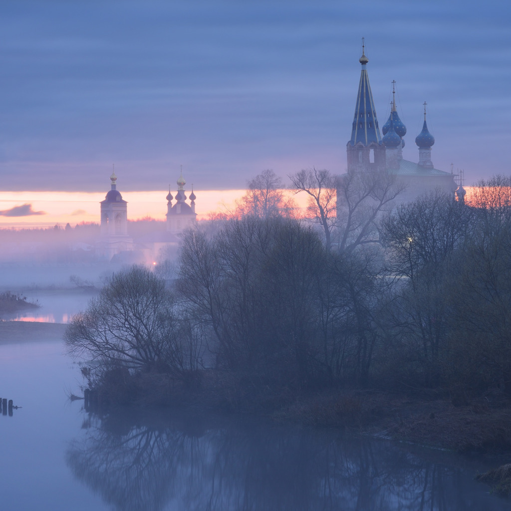 Елецкий Вознесенский собор в тумане фото