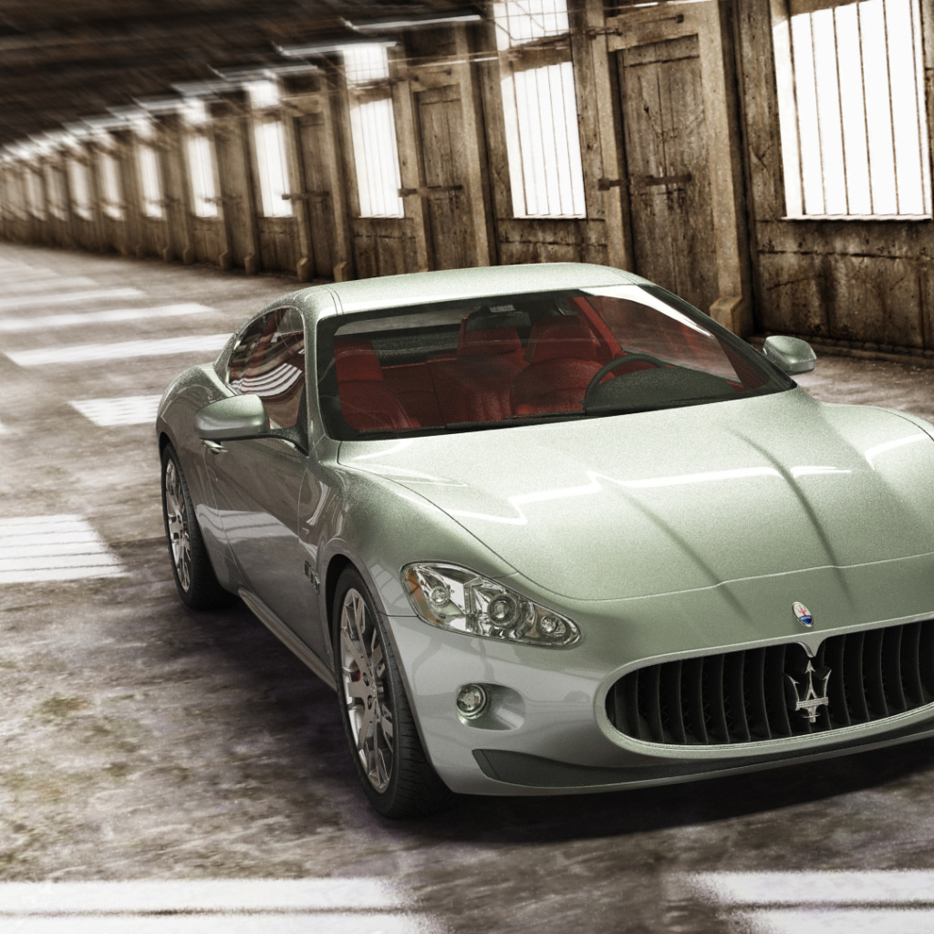 Скачать обои Maserati, auto, render, 3d max, vray, раздел maserati в  разрешении 1024x1024