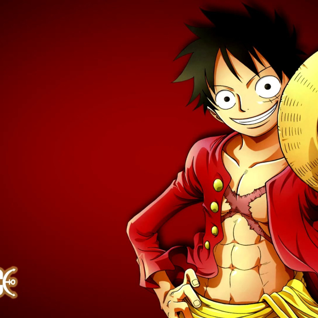 Скачать обои game, One Piece, pirate, smile, anime, boy, captain, warrior,  раздел сёнэн в разрешении 1024x1024