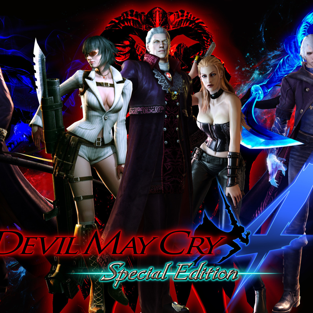 Скачать обои lady, nero, devil may cry, dante, capcom, virgil, trish, Devil  May Cry 4: Special Edition, раздел игры в разрешении 1024x1024