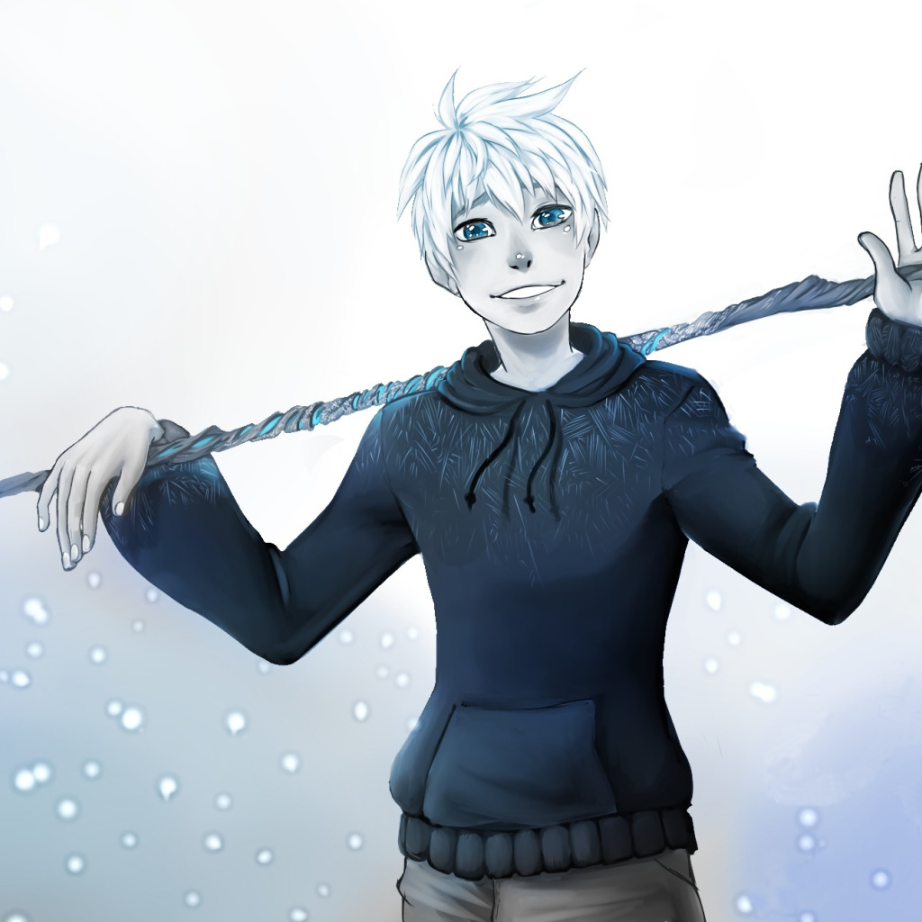 Скачать обои снег, посох, art, Jack Frost, раздел живопись в разрешении 102...