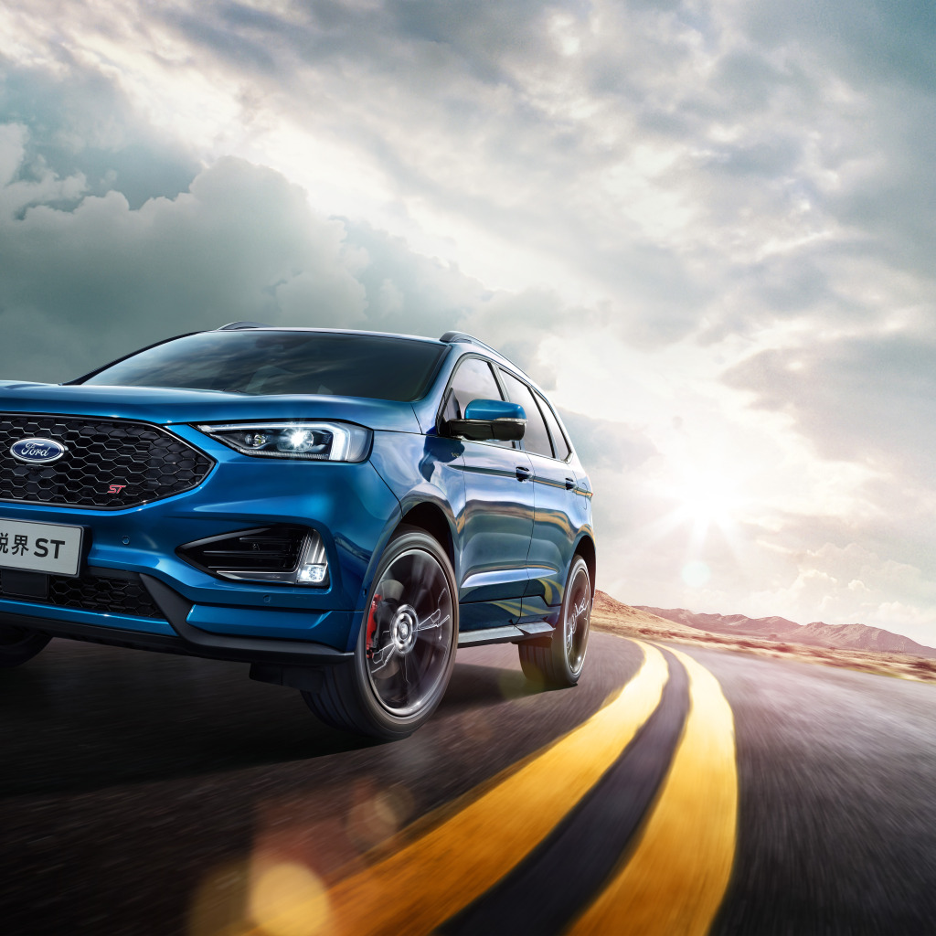 Ford Edge 2017 синий