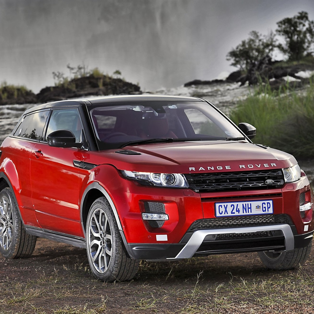 Land Rover range Rover Evoque красный