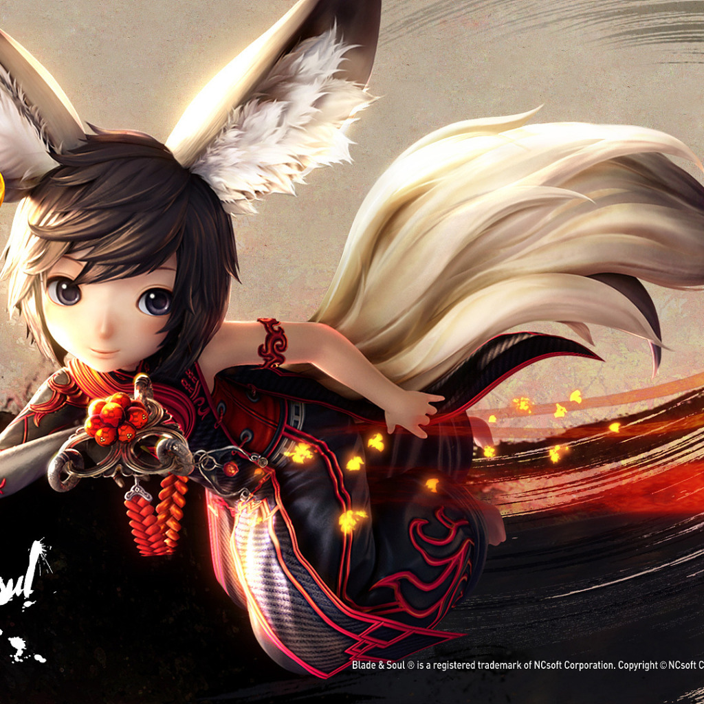 Скачать обои аниме, белочка, blade and soul, blade & soul, раздел игры  в разрешении 1024x1024