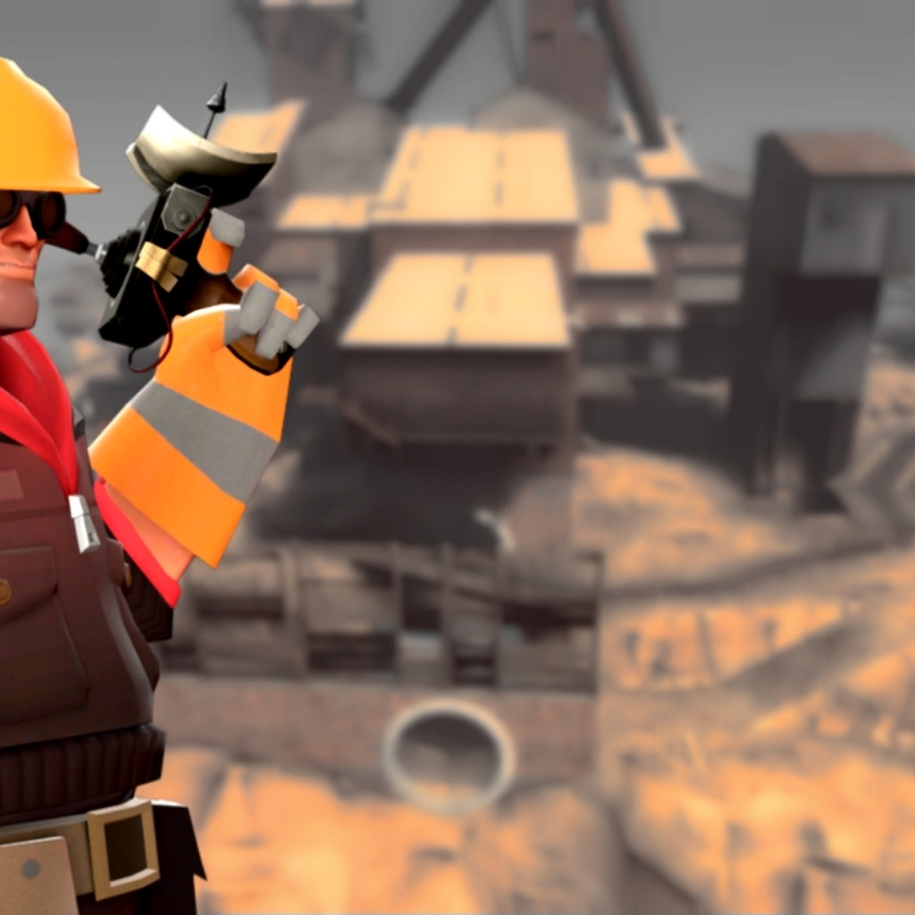 Скачать обои team fortress 2, tf2, тф2, инженер, раздел игры в разрешении  1024x1024