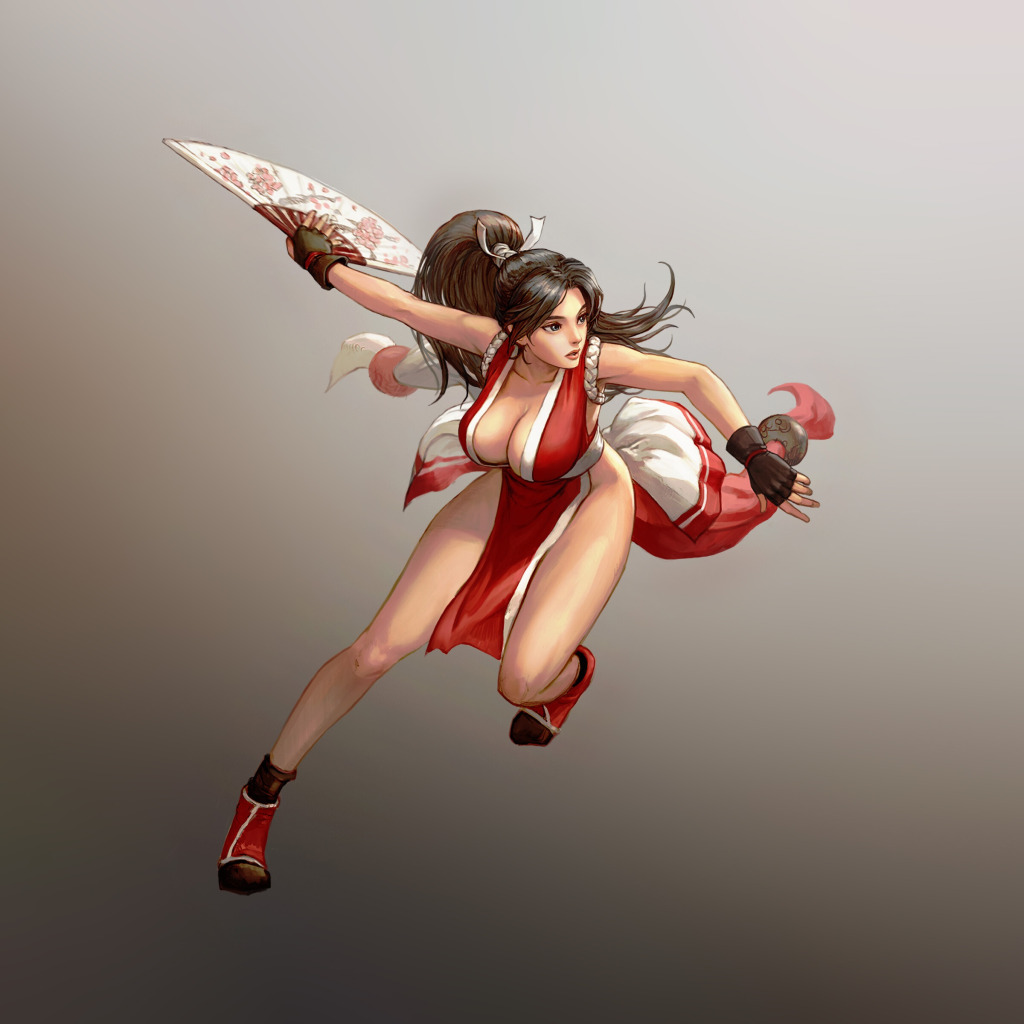 Скачать обои Girl, Fantasy, Art, Body, Style, Background, Illustration, Mai  Shiranui, раздел прочее в разрешении 1024x1024