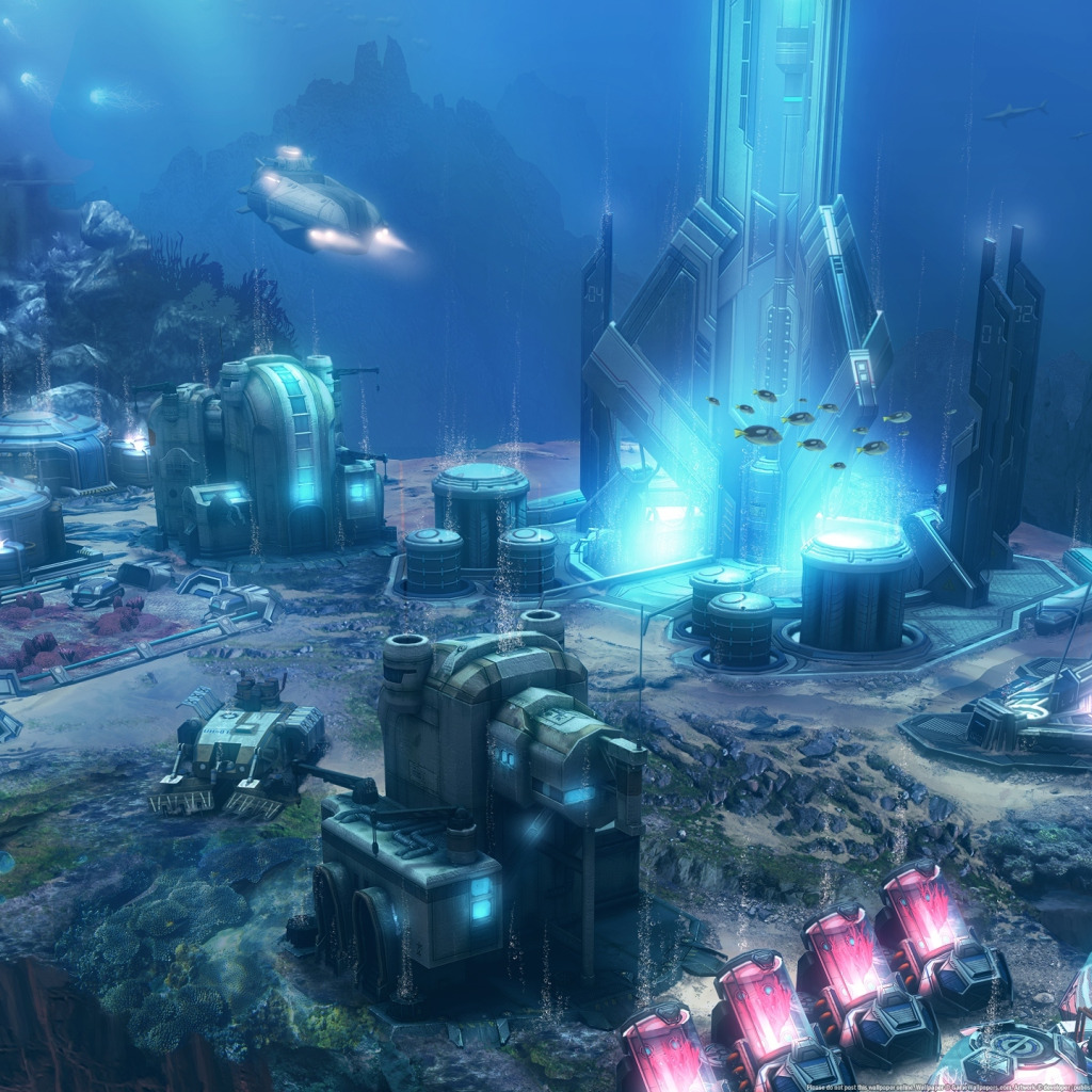 Скачать обои ubisoft, anno 2070 deep ocean, blue byte, related desings,  раздел игры в разрешении 1024x1024