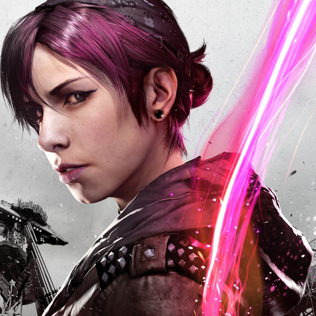 Скачать обои neon, dlc, Infamous: Second Son, inFAMOUS First Light, Abigail  Walker, раздел игры в разрешении 1024x1024