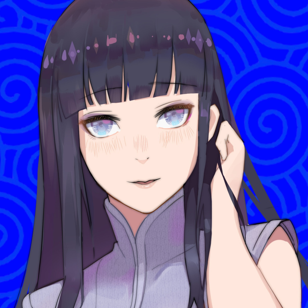 Скачать обои Hyuuga Hinata, NARUTO, Fanart, NARUTO: SHIPPŪDEN, раздел сёнэн  в разрешении 1024x1024