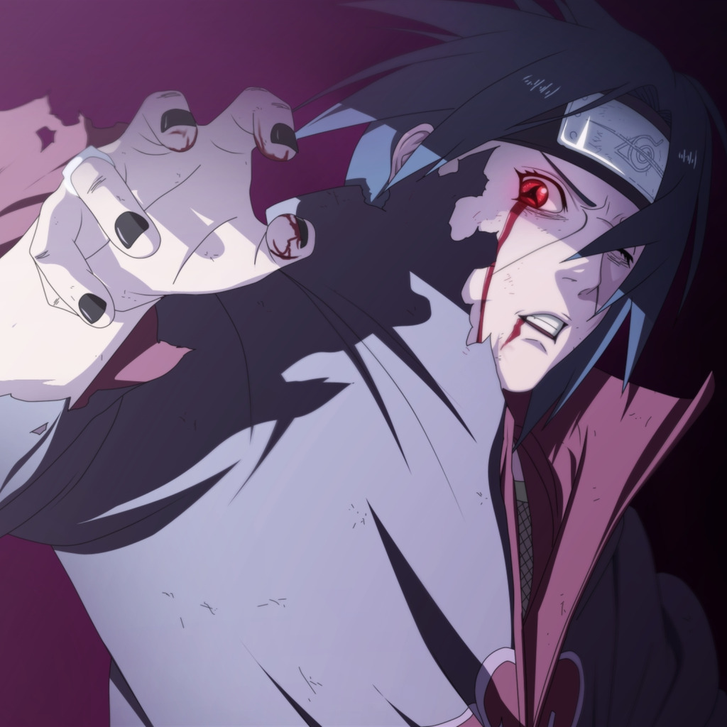 Скачать обои Anime, naruto, itachi, раздел сёнэн в разрешении 1024x1024