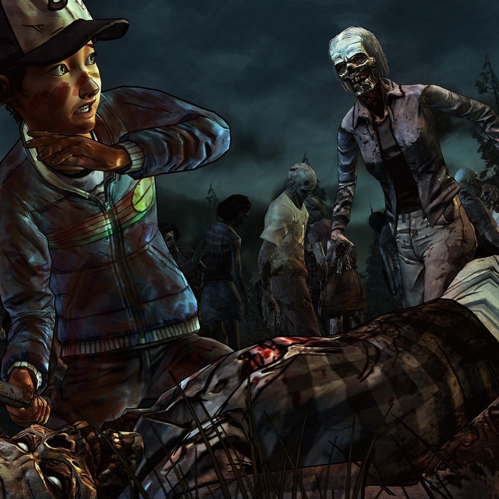 Скачать обои Зомби, Ситуация, Telltale Games, Выжившие, Клементина, The Walking  Dead: Season 2, Эпизод 4, Episode 4, раздел игры в разрешении 1024x1024