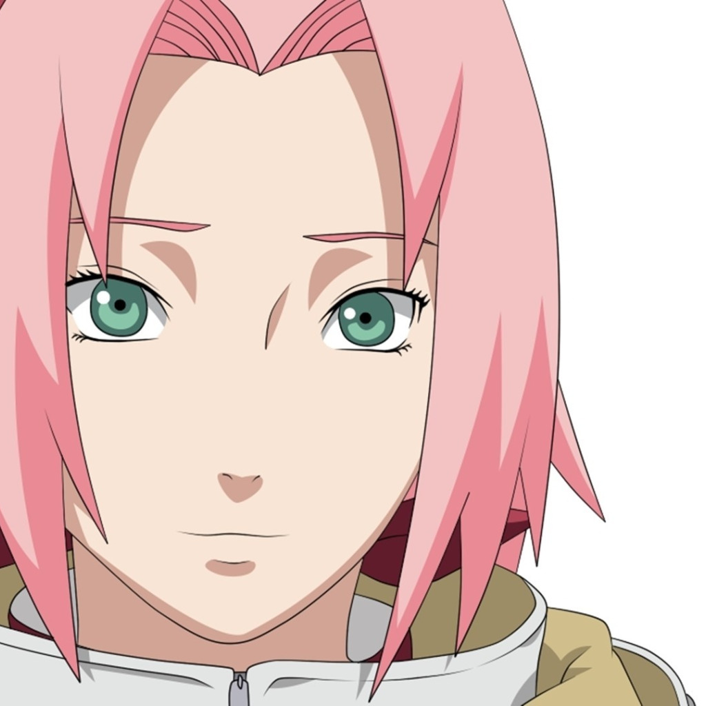 Скачать обои girl, game, Naruto, Sakura, pink hair, sky, green eyes, pink,  раздел сёнэн в разрешении 1024x1024