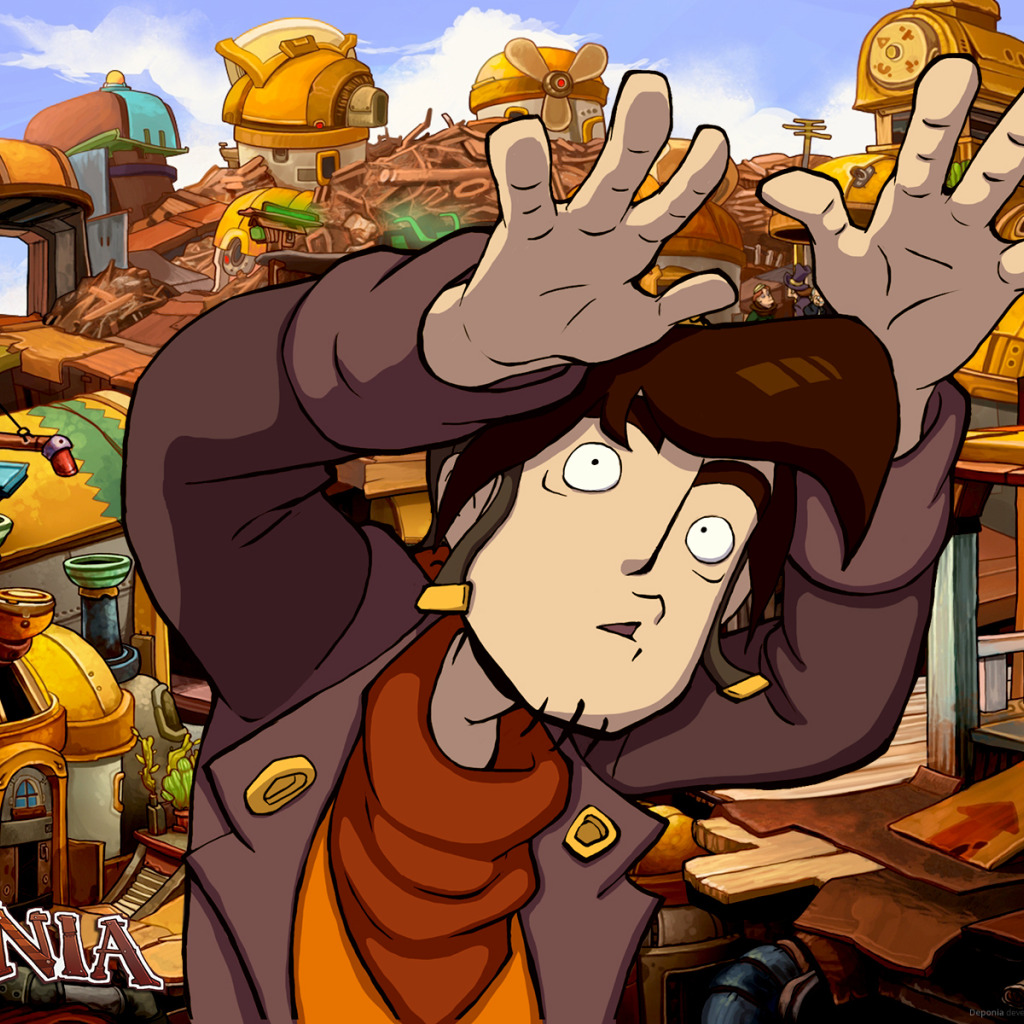 Скачать обои Страх, Deponia, Руфус, Депония, Боязнь, раздел игры в  разрешении 1024x1024