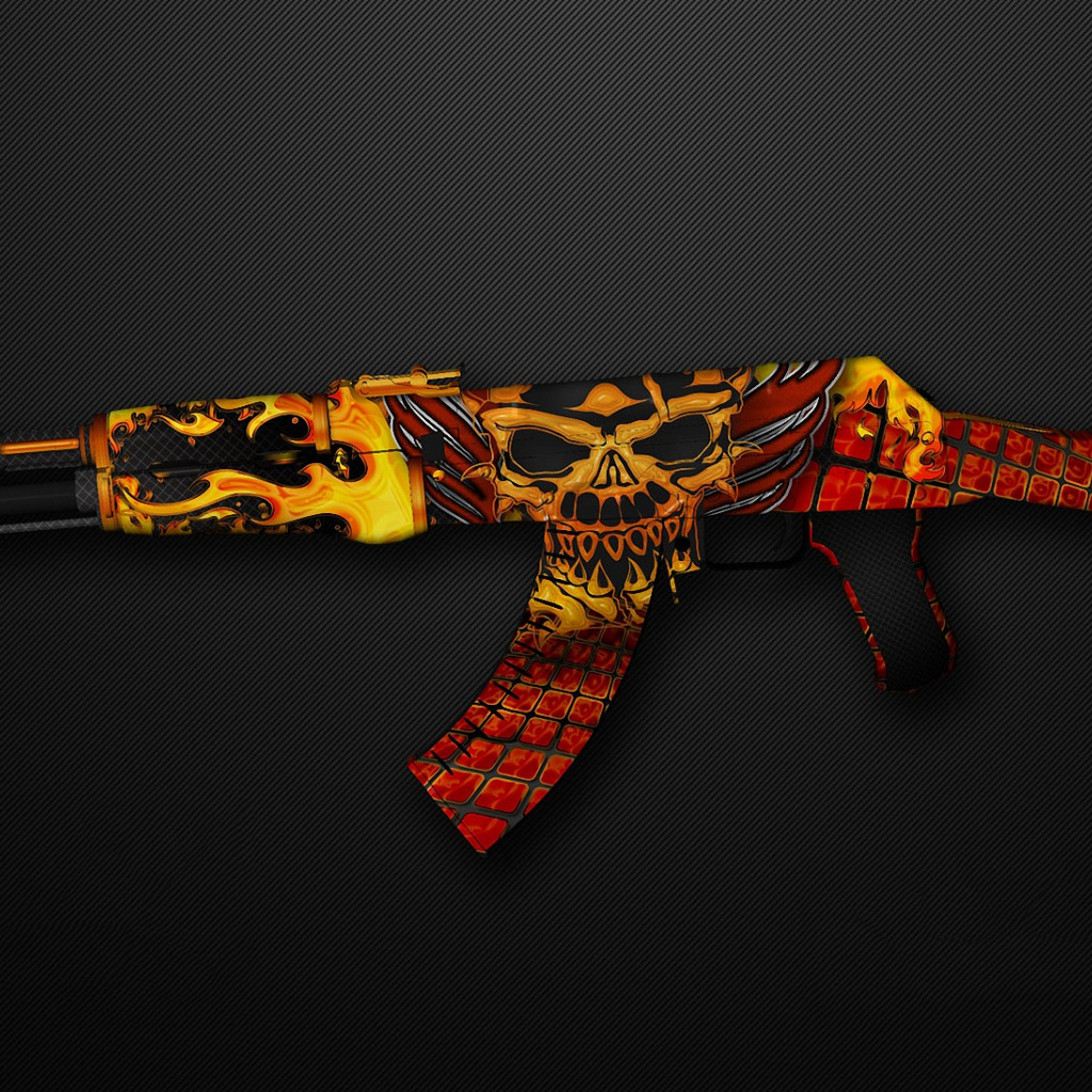 золотой ak 47 cs go фото 110