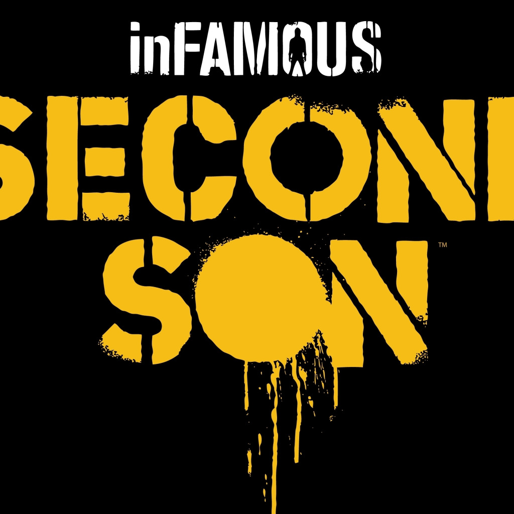 Скачать обои логотип, logo, inFamous: Second Son, Sucker Punch Productions,  PS4, Sony Computer Entertainment, раздел игры в разрешении 1024x1024