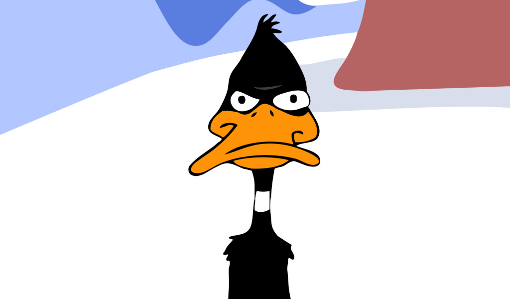 мультфильм, минимализм, даффи, Дак