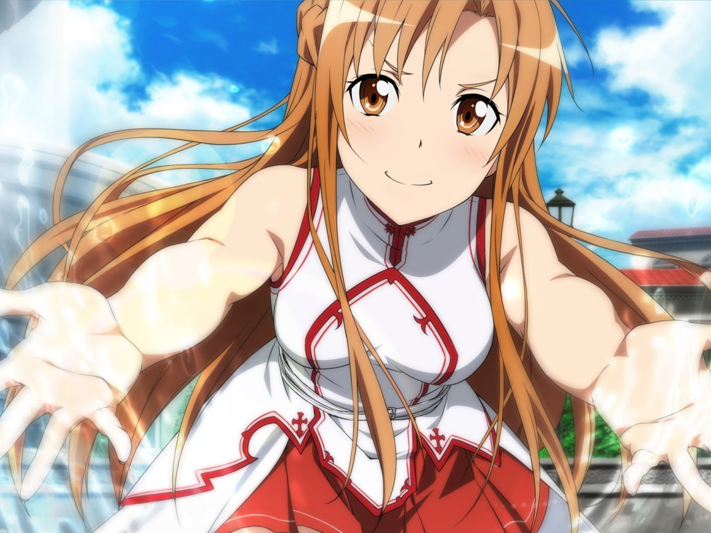 Скачать обои kawaii, anime, manga, Sword Art Online, Asuna, SAO, bishojo,  japonese, раздел сёнэн в разрешении 1024x768