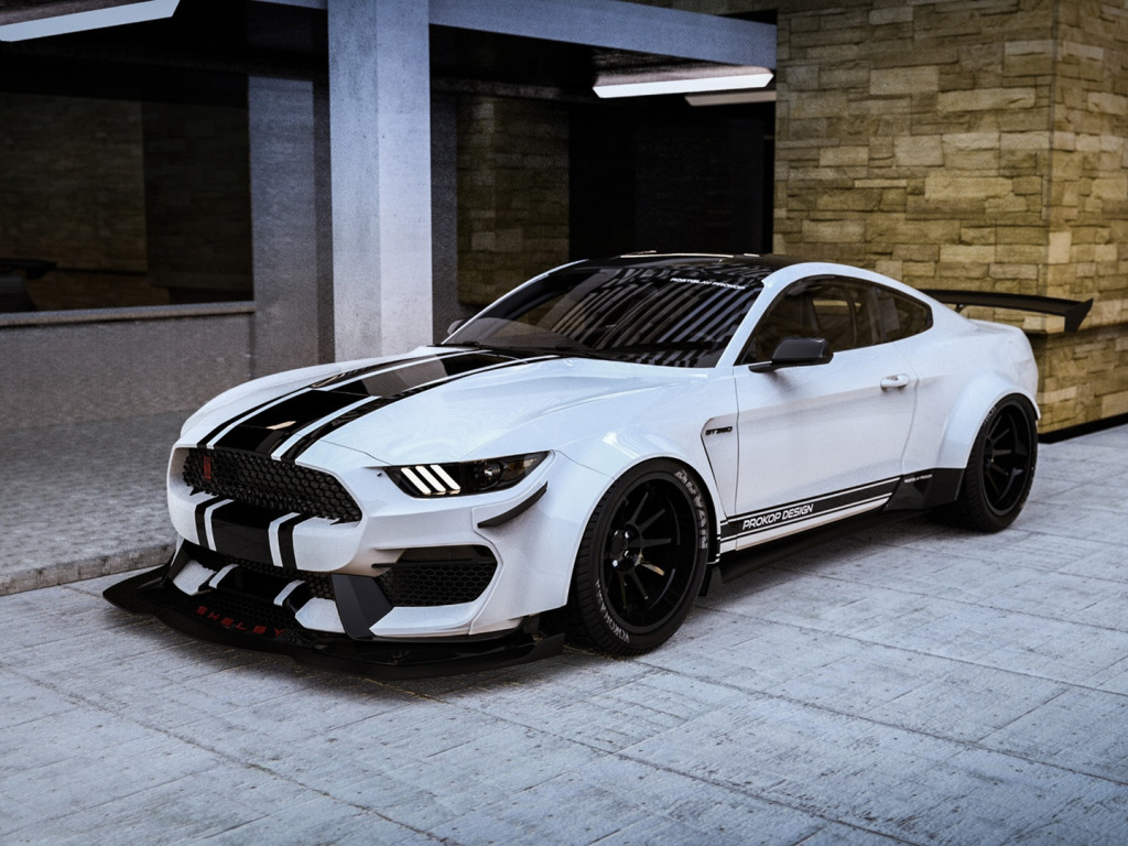 Ford Mustang gt 350 Р±РµР»С‹Р№