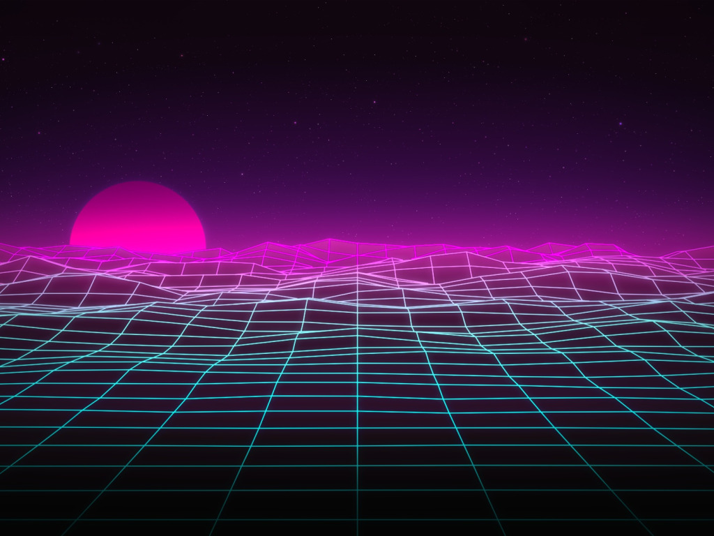 Retro wave radio. Synthwave. Неоновое поле. Ретро Вейв. Ретровейв квадрат.