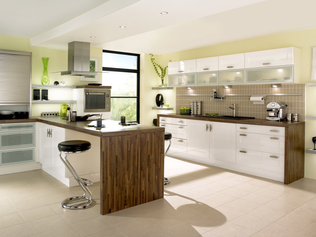 дизайн, стиль, вилла, дома, интерьер, кухня, White kitchen designing
