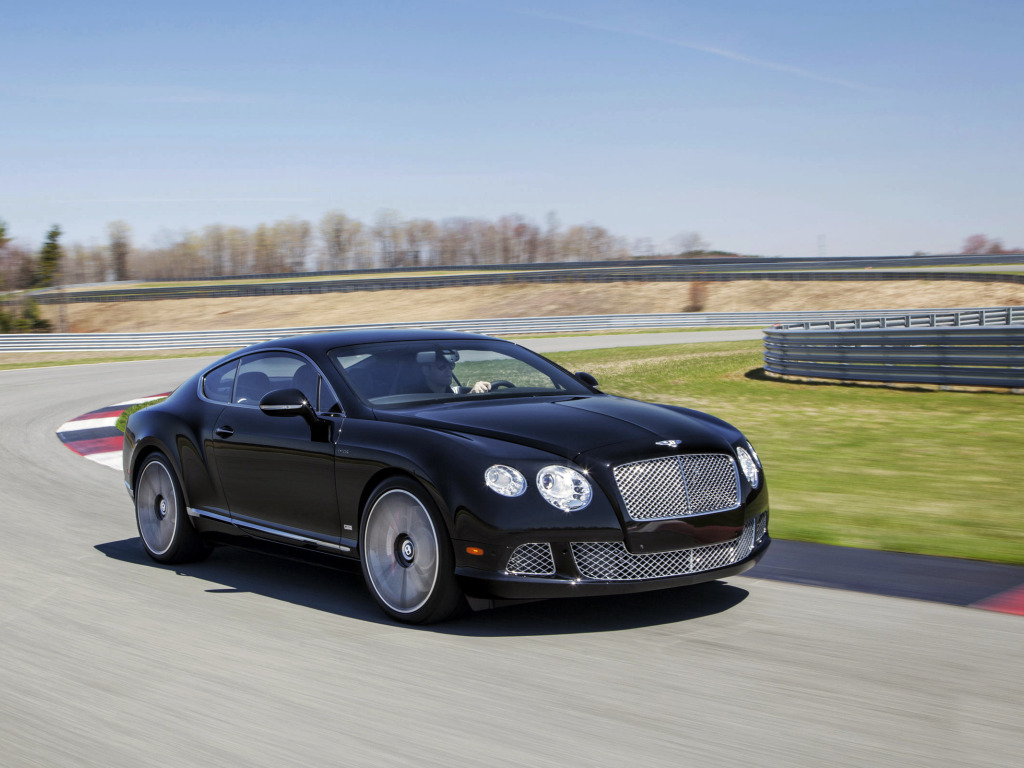 Скачать обои Авто, Bentley, Continental, Дорога, Черный, Le Mans, Машина,  День, раздел bentley в разрешении 1024x768