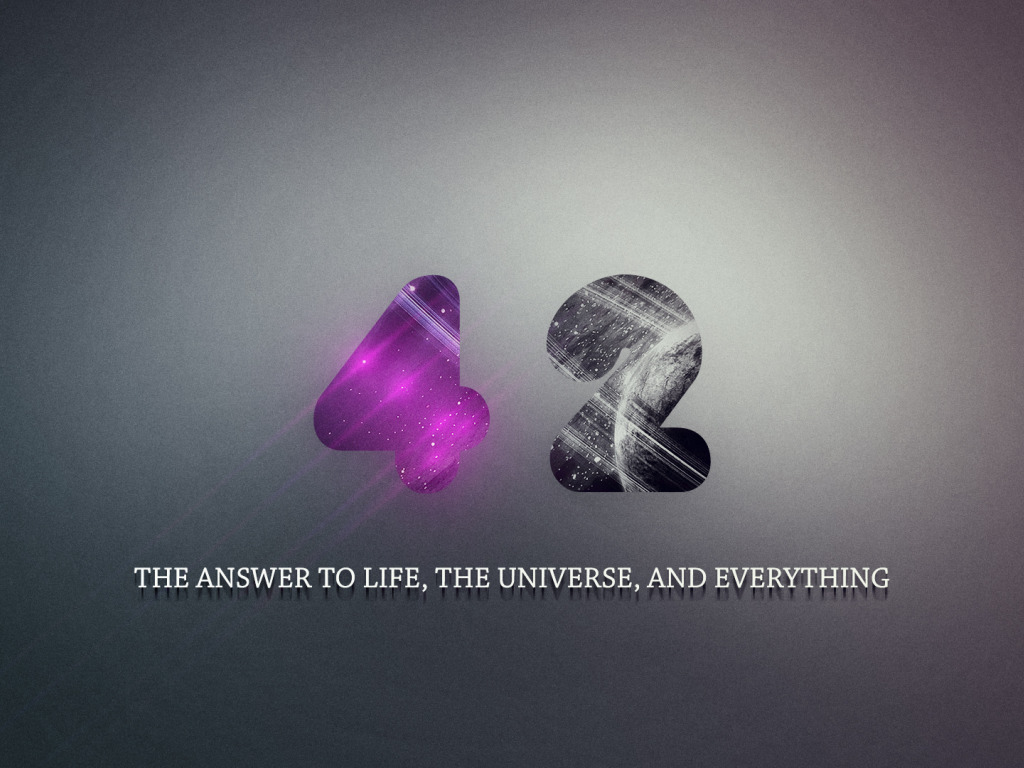 Самый главный вопрос. Ответ на главный вопрос жизни Вселенной. The answer to Life the Universe and everything. Вопрос 42.