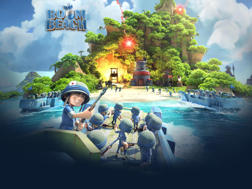 Скачать обои Boom Beach, Supercell, Бум Бич, раздел игры в разрешении  1024x768