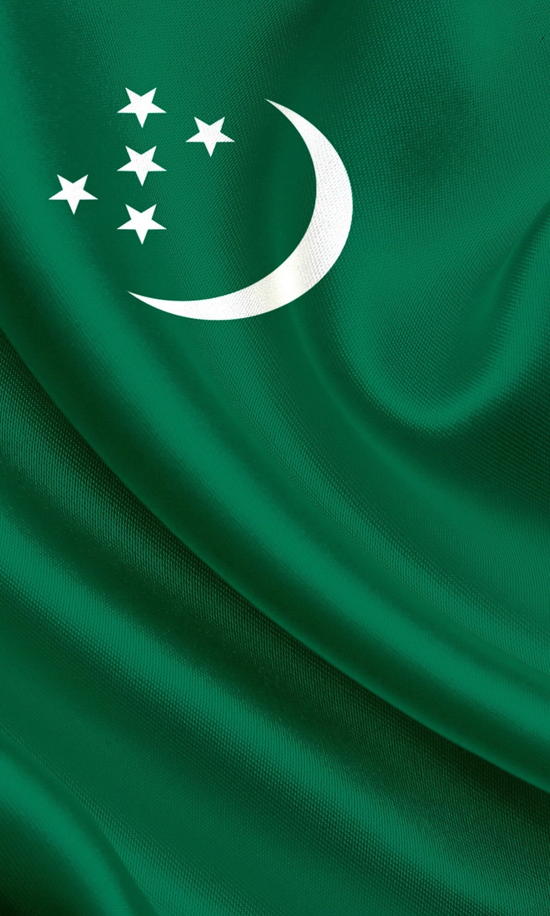 Зеленый флаг с луной. Зелёный флаг с полумесяцем. Исламский фон. Туркменистан. Туркменский полумесяц.