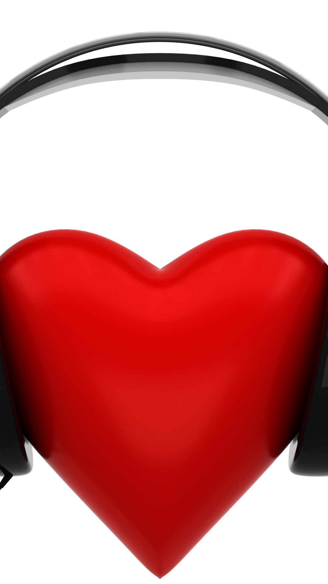 сердце, наушники, heart, headphones