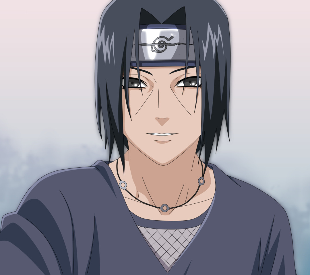 Скачать обои улыбка, naruto, anime, nukenin, Itachi uchiha, раздел сёнэн в  разрешении 1080x960