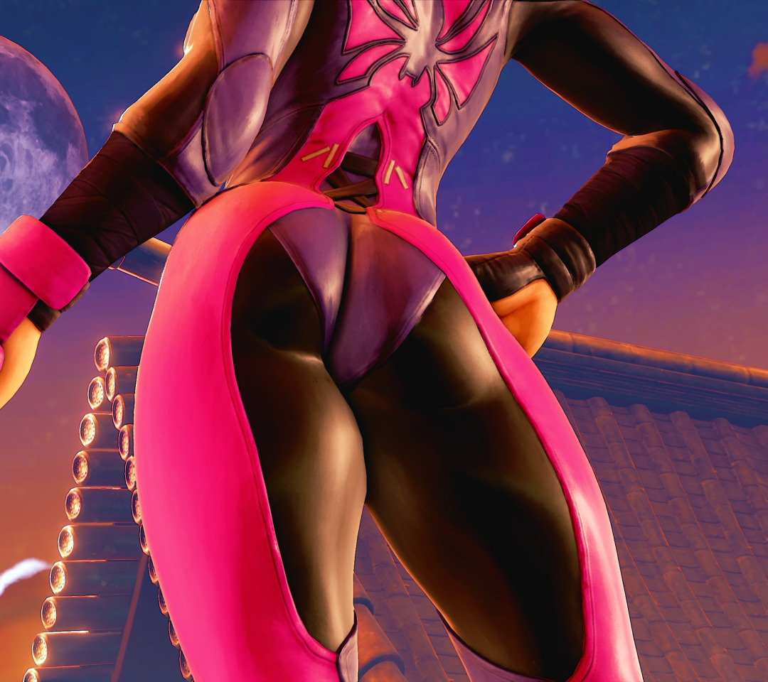 Скачать обои попа, рендеринг, ноги, тело, задница, Street Fighter, Juri  Han, juri, раздел прочее в разрешении 1080x960