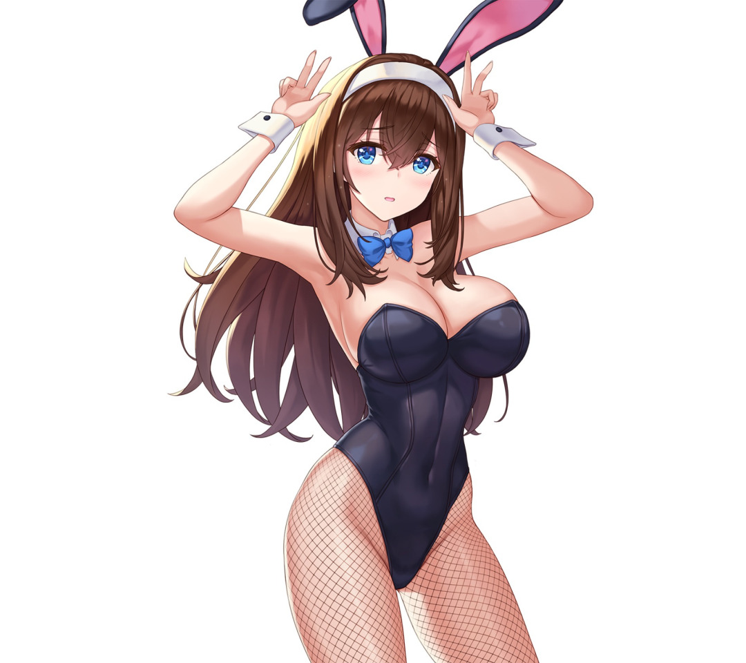 Скачать обои girl, sexy, Anime, rabbit, bunny, suit, busty, tight, раздел  сэйнэн в разрешении 1080x960