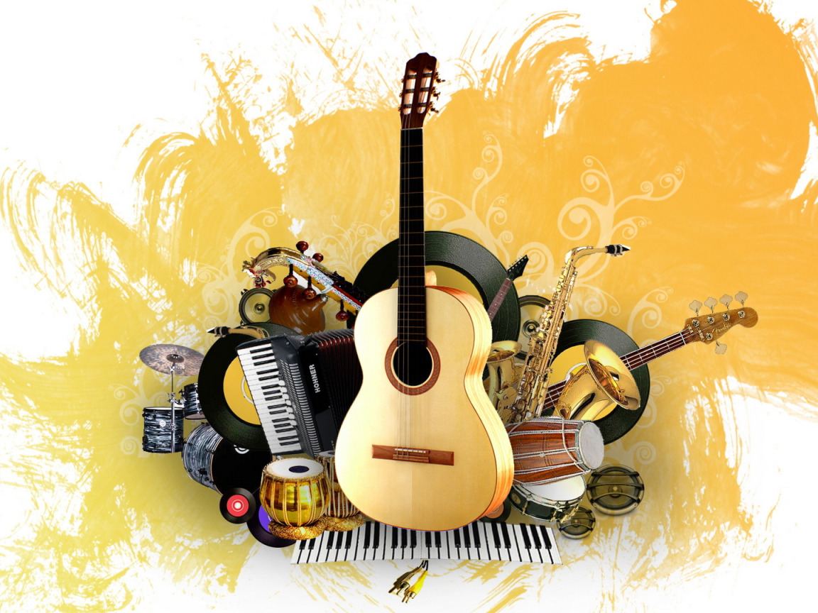 Musical instruments Cinema 4d