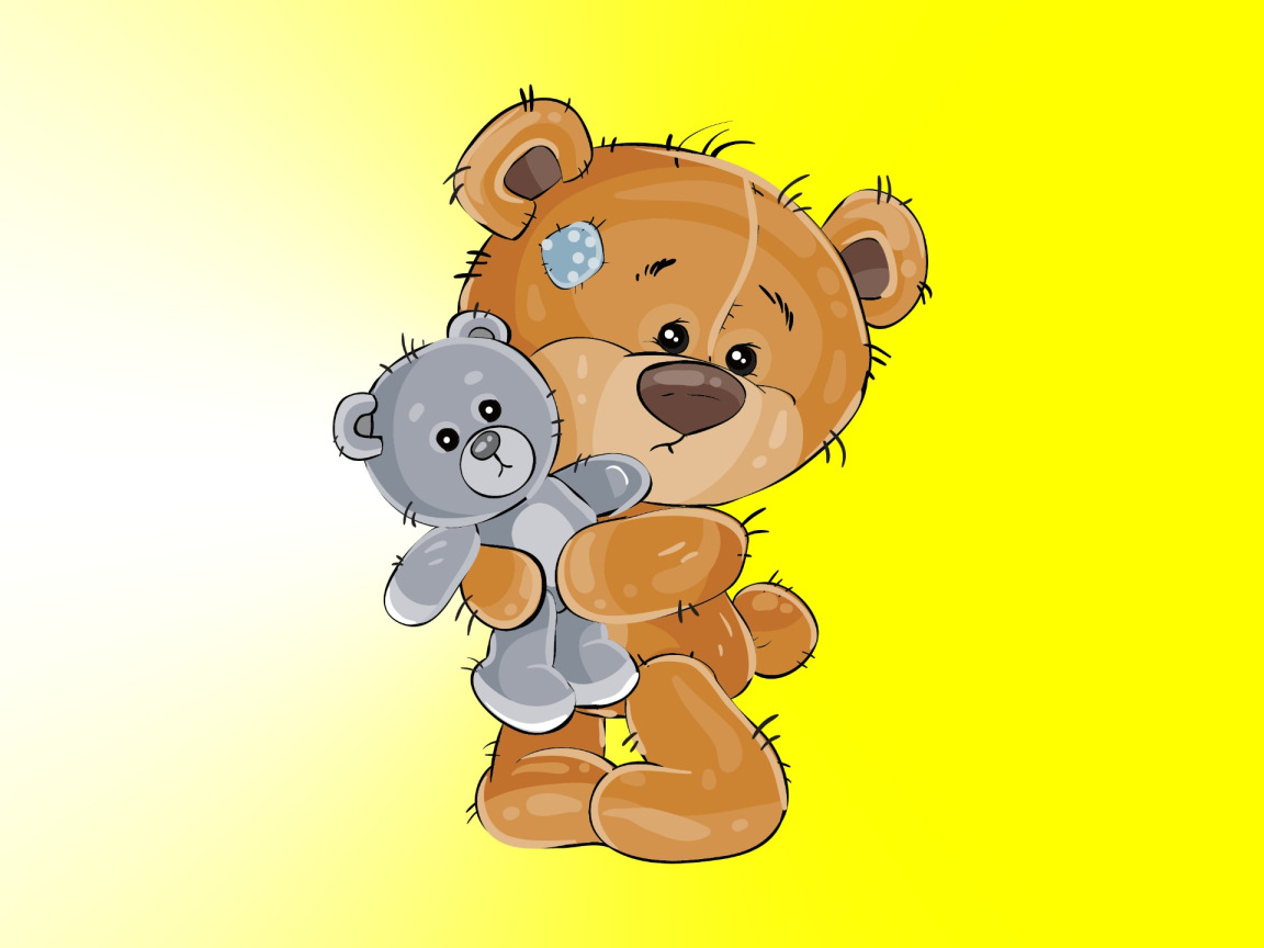 Скачать обои фон, обои, мишка, wallpaper, bear, teddy bear, плюшевые  игрушки, на рабочий стол, раздел арт в разрешении 1152x864