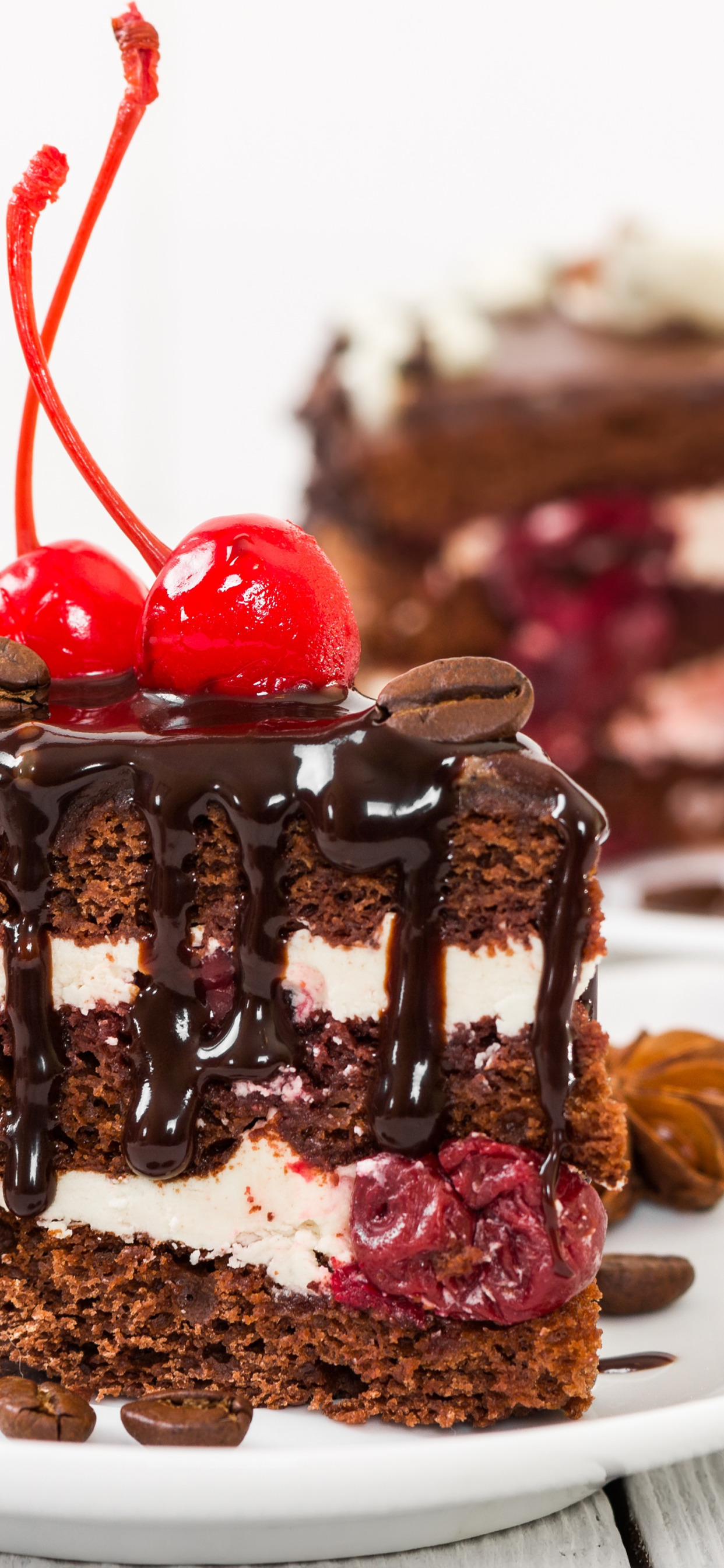 шоколад, торт, крем, десерт